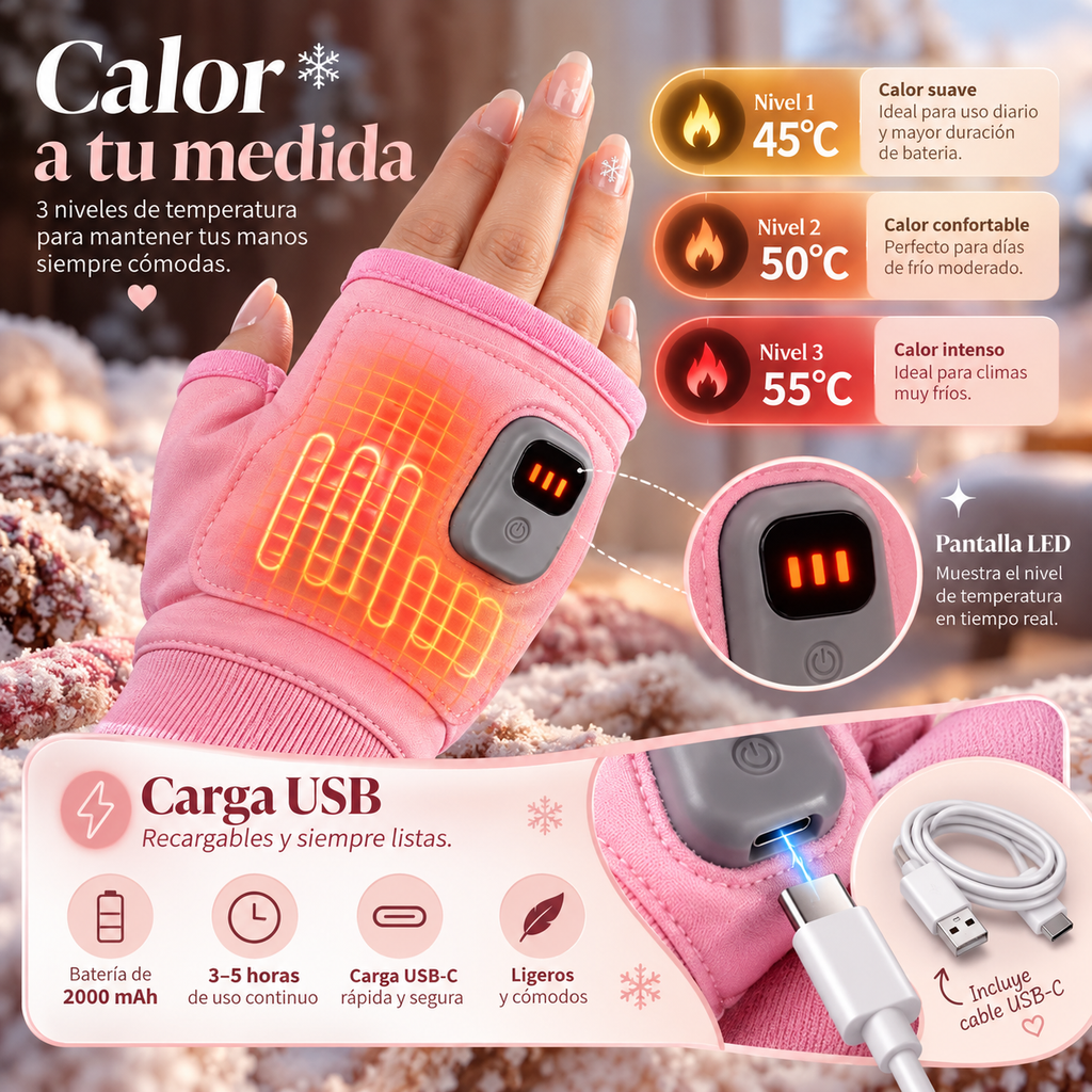 ORUVELLO™ Smart Thermal Gloves ❄️🔥 | Adjustable Heat and USB Rechargeable