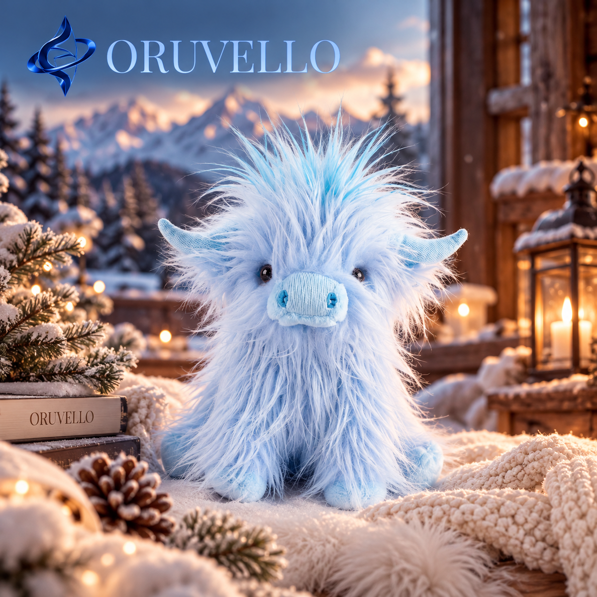 Vaquita Highland de Peluche ORUVELLO™ | 25 cm de Pura Ternura 🐮🤍